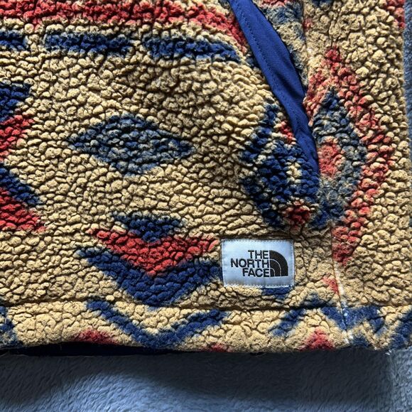 The North Face Fleece Jacket Womens Large Brown Campshire Sherpa Pullover Aztec - Picture 16 of 16